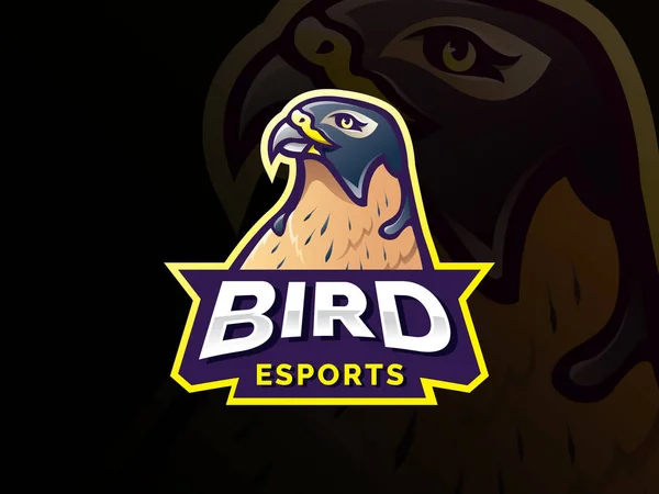 Mascotte d'oiseau logo design — Image vectorielle
