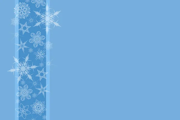 Winter background with snow flakes — Stock Photo, Image