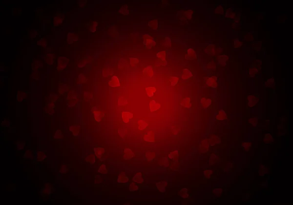 Red background with hearts. Illustration for Valentine's day and Christmas posters — Stock Photo, Image