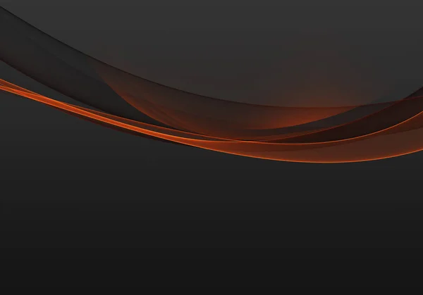 Абстрактні фонові хвилі. Чорний, помаранчевий і сірий абстрактний фон для шпалер візитка — стокове фото