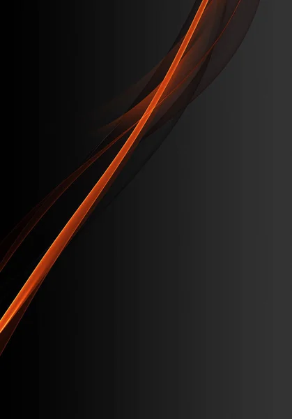 Αφηρημένα κύματα υποβάθρου. Μαύρο, πορτοκαλί και γκρι αφηρημένο φόντο για ταπετσαρία Όντερ επαγγελματική κάρτα — Φωτογραφία Αρχείου
