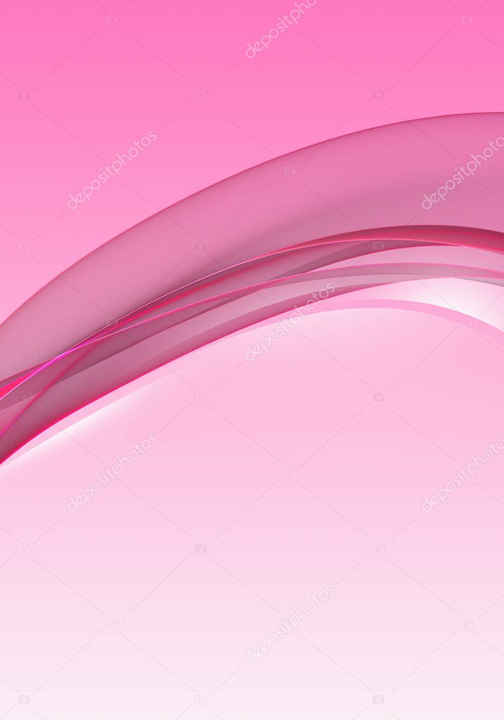 Abstract white and pink background waves. Bright abstract background.
