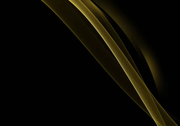 Ondas de fundo abstratas. Preto e amarelo dourado fundo abstrato para papel de parede ou cartão de visita — Fotografia de Stock