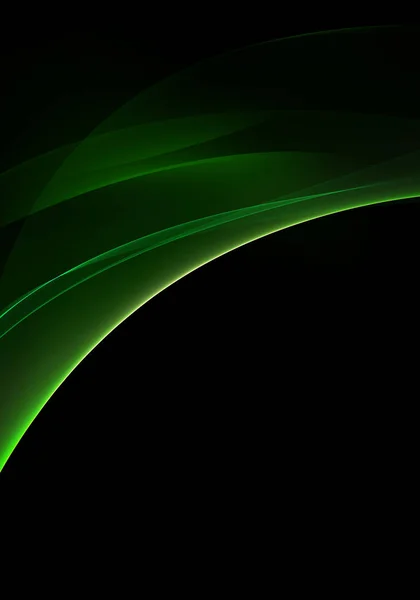 Green abstract background on black Royalty Free Vector Image