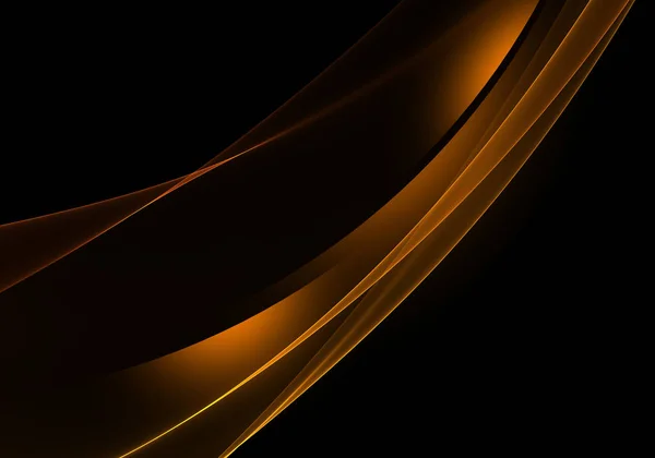 Абстрактные фоновые волны. Черный и оранжевый абстрактный фон для обоев или визитка — стоковое фото