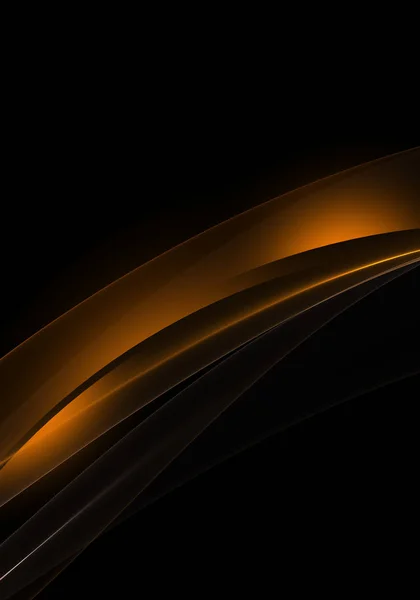 Abstrakcyjne fale tła. Czarno-pomarańczowy streszczenie tło dla Tapety Oder wizytówkę — Zdjęcie stockowe