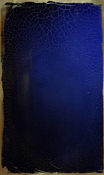 Abstrait Fond Bleu Royal Grunge Avec Patine Dorée — Photo