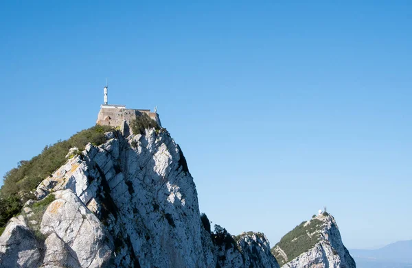 ジブラルタルの岩スペイン海岸線への眺めジブラルタル英国西ヨーロッパ — ストック写真
