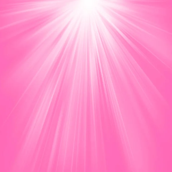 Varm Rosa Sunburst Ljus Bakgrund Med Solstrålar — Stockfoto
