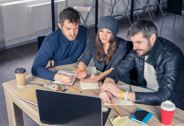 Young smart team on meeting in the office