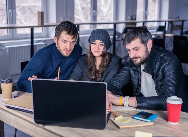 Young smart team on meeting in the office