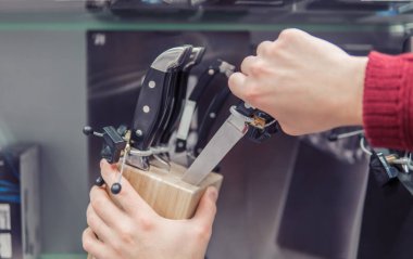 müşteriler seçerek set bıçak el