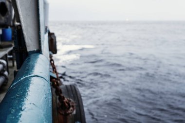 Deniz deniz - ağır iş açmak için gemi veya gemi güverte görüntülemek