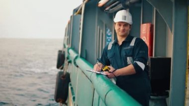 Deniz Şef memur veya güverte gemi veya gemi baş dostum