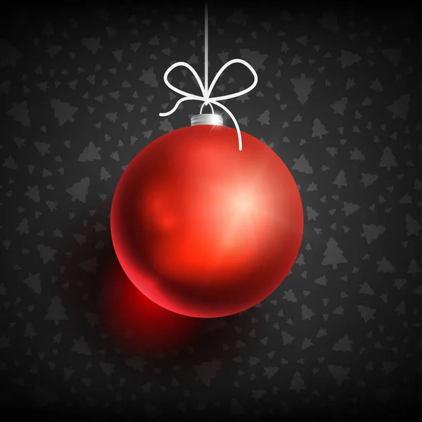 Boule de Noël noir-01 — Image vectorielle