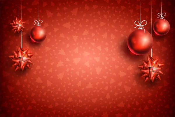 クリスマス ボール飾り background2-04 — ストックベクタ
