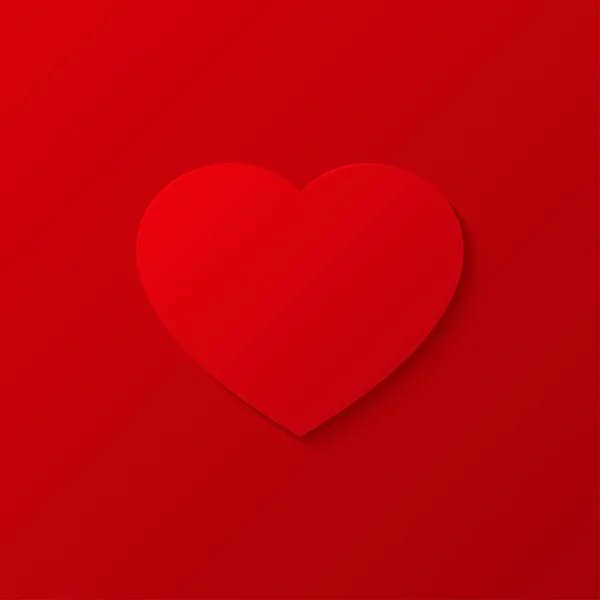 Piros szív Valentin-01 — Stock Vector