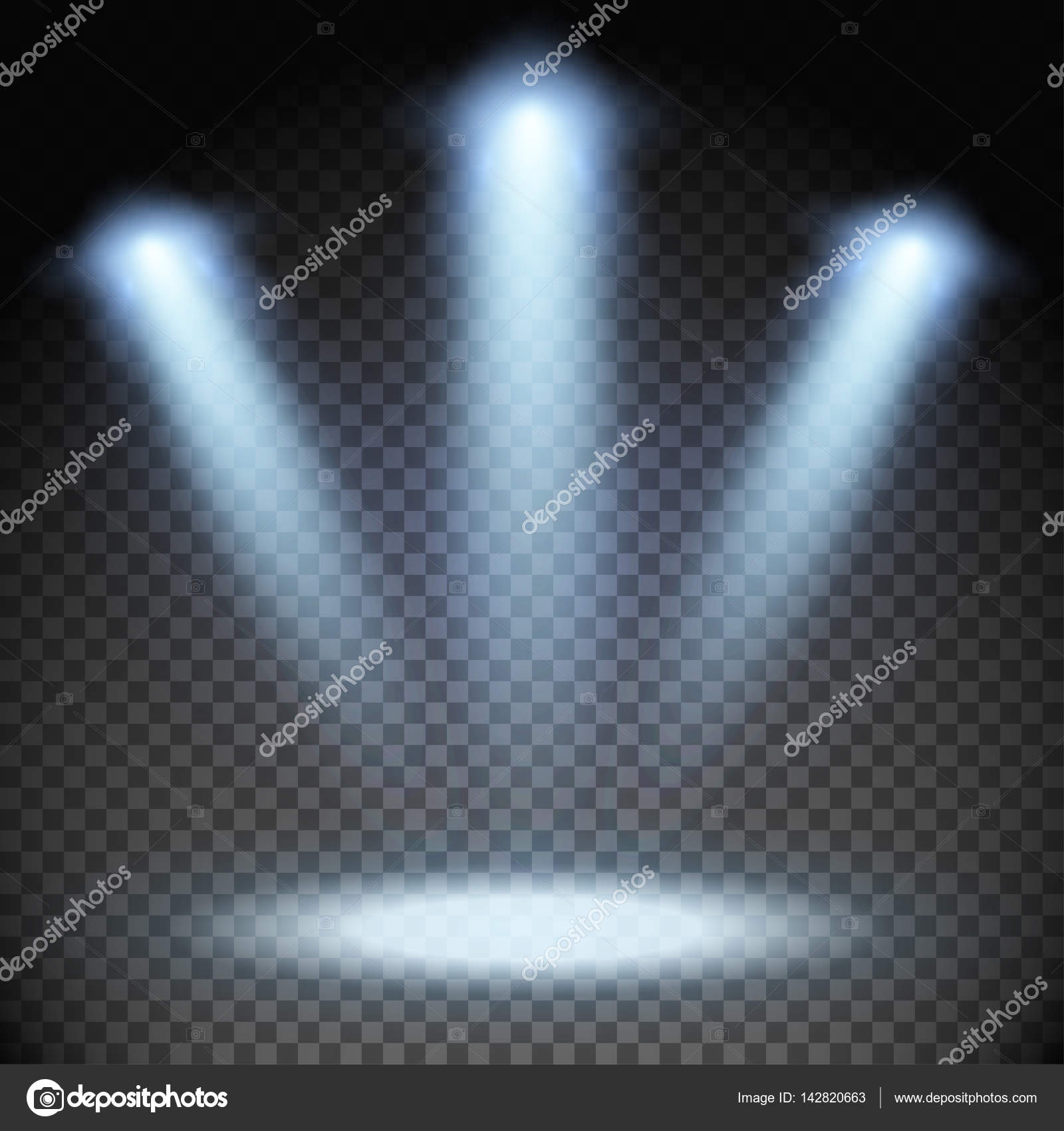 Three spotlights effect-01 — Stock Vector © morokey27.gmail.com #142820663