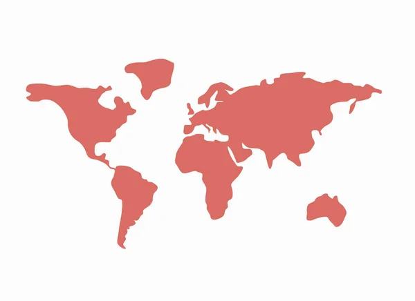 Mapa mundo en vector — Archivo Imágenes Vectoriales