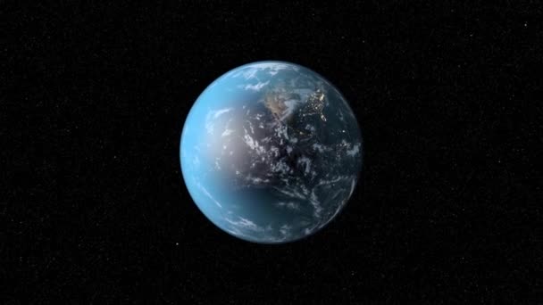 Terra. Planeta Terra. Terra Zoom para fora — Vídeo de Stock