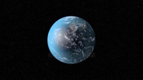 Earth. Planet Earth. Earth Zoom Out — Stock Video