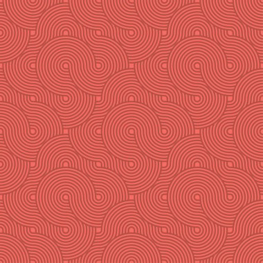 Soyut daire desen. Kırmızı sorunsuz arka planda vektör