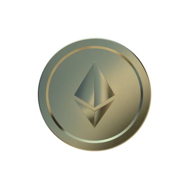 Ethereum. Şifreli Para. Kripto para birimi. Gerçekçi Para