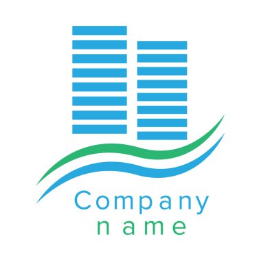 bir inşaat şirketi için logo