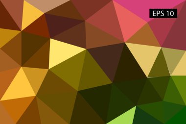 Soyut geometrik arka plan, vektör çokgenler, üçgen arka plan, vektör çizim, vektör desen, üçgen şablonu