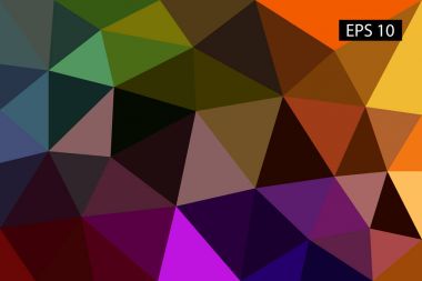 Soyut geometrik arka plan, vektör çokgenler, üçgen arka plan, vektör çizim, vektör desen, üçgen şablonu