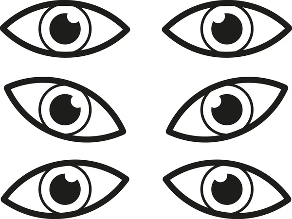 Ojos, Ojos icono , — Archivo Imágenes Vectoriales