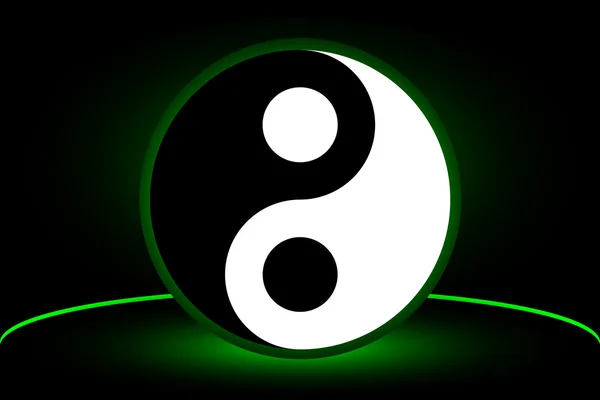 Yin and yang, — Stock Vector