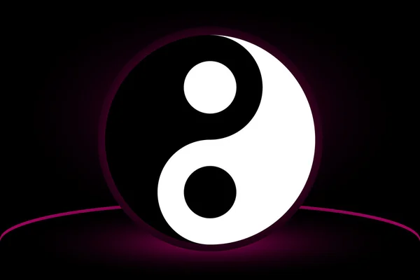 Yin and yang, — Stock Vector