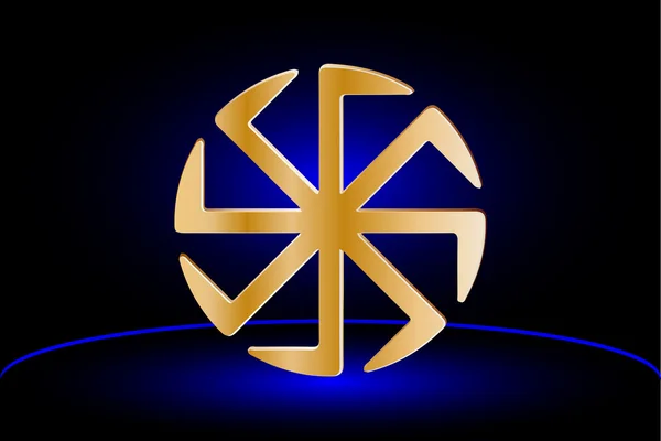 Symbole Kolovrat, symbole du soleil , — Image vectorielle