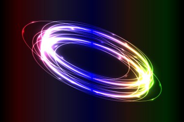 renkli parlak Yüzükler