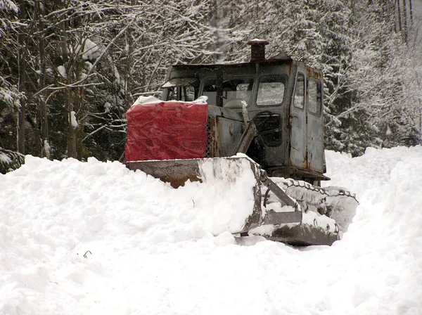 Bulldozers and winter — Stock Photo, Image