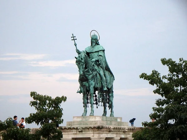 Stephen statue in Budapest — Stock Photo, Image