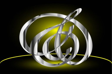 Ve işareti soyut simgeler vektör