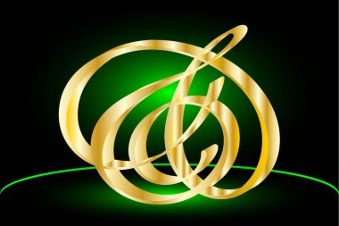 Ve işareti soyut simgeler vektör