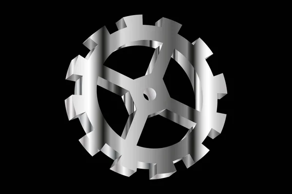 Getriebe-Symbol-Vektor-Illustration, — Stockvektor
