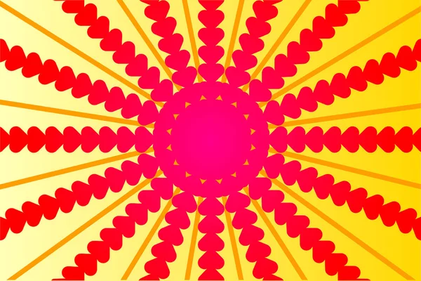 Arka plan güneşin kalp