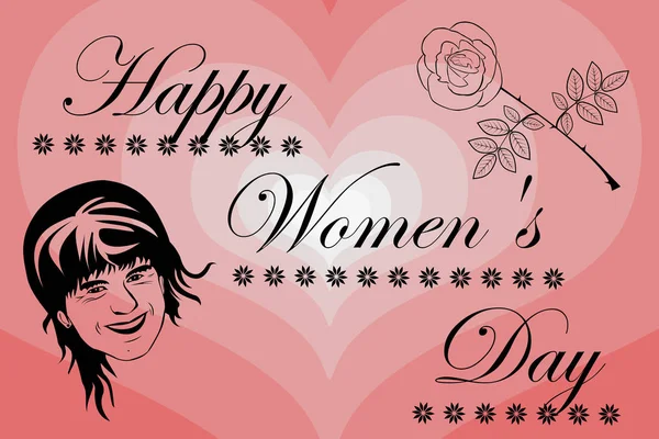 8 Μαρτίου Παγκόσμια ημέρα της γυναίκας — Διανυσματικό Αρχείο