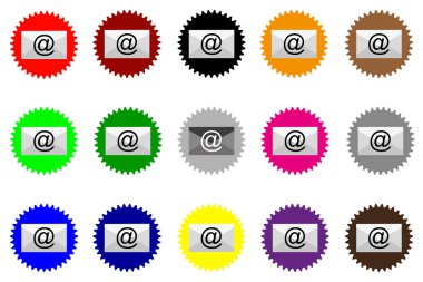 E-posta kutsal kişilerin resmi, vektör 