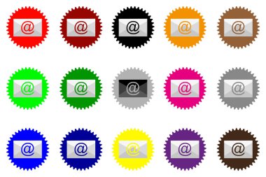 E-posta kutsal kişilerin resmi, vektör 