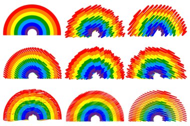 Gökkuşağı vektör çizim - ayarla