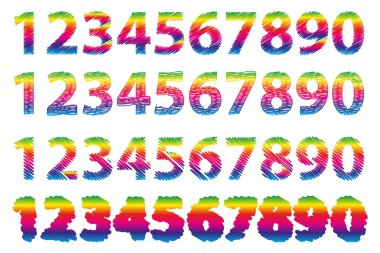 Sayılar 0-1-2-3-4-5-6-7-8-9,