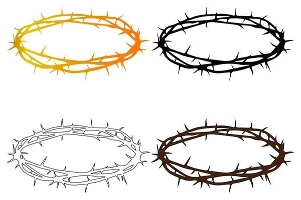 Coroa de espinhos — Vetor de Stock