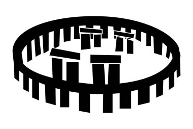 Stonehenge vektör simgesi