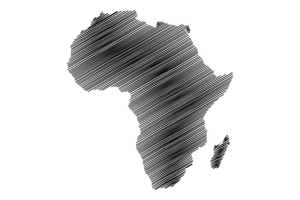非洲地图 — 图库矢量图片