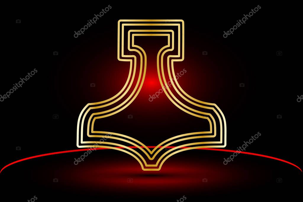 Thor hammer , Thor hammer vector illustration